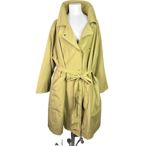 Ava & Viv Jackets & Blazers - NWT Ava & Viv Light Olive Rain Resistant Coat 3X